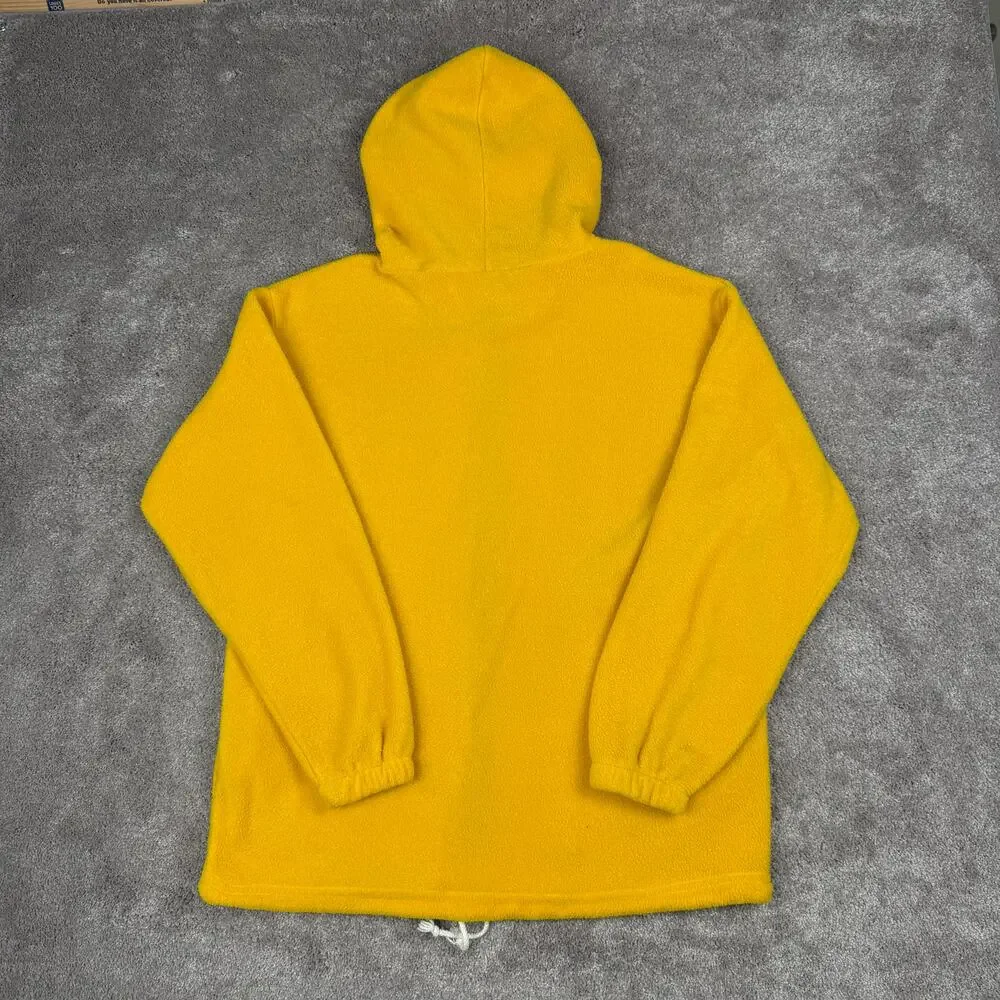 San Diego Pacific Beach Size S Mustard Yellow Fleece Zip Hoodie Dolphin USA